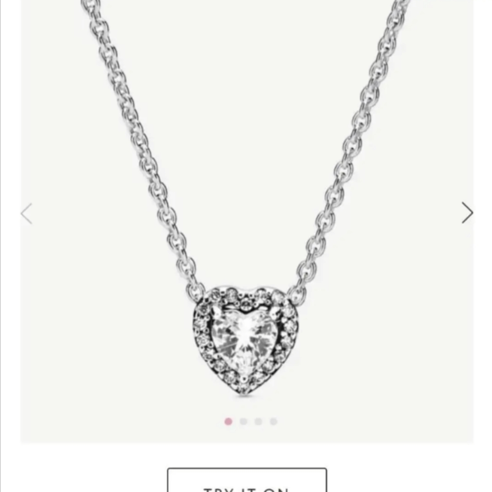 Elevated heart necklace from Pandora